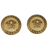 Versace Tribute Button Earrings